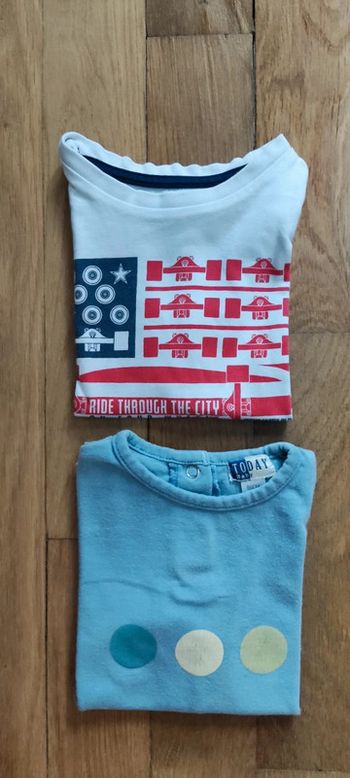 Lot 2 t-shirts 2ans