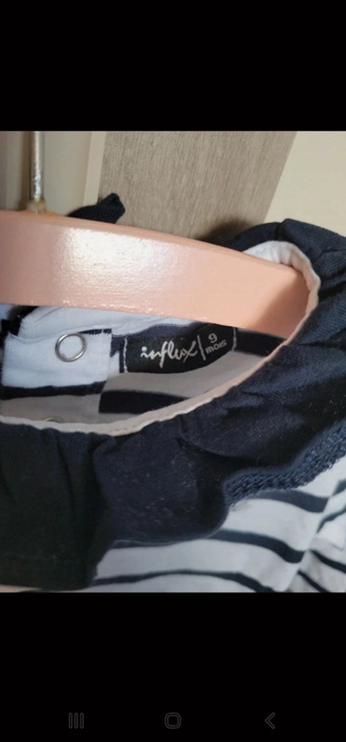 T shirt style marinière 9 mois - photo numéro 4