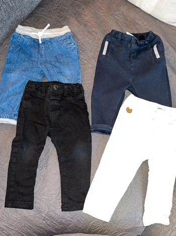 Lot de 4 pantalons bébé garçon 12 mois