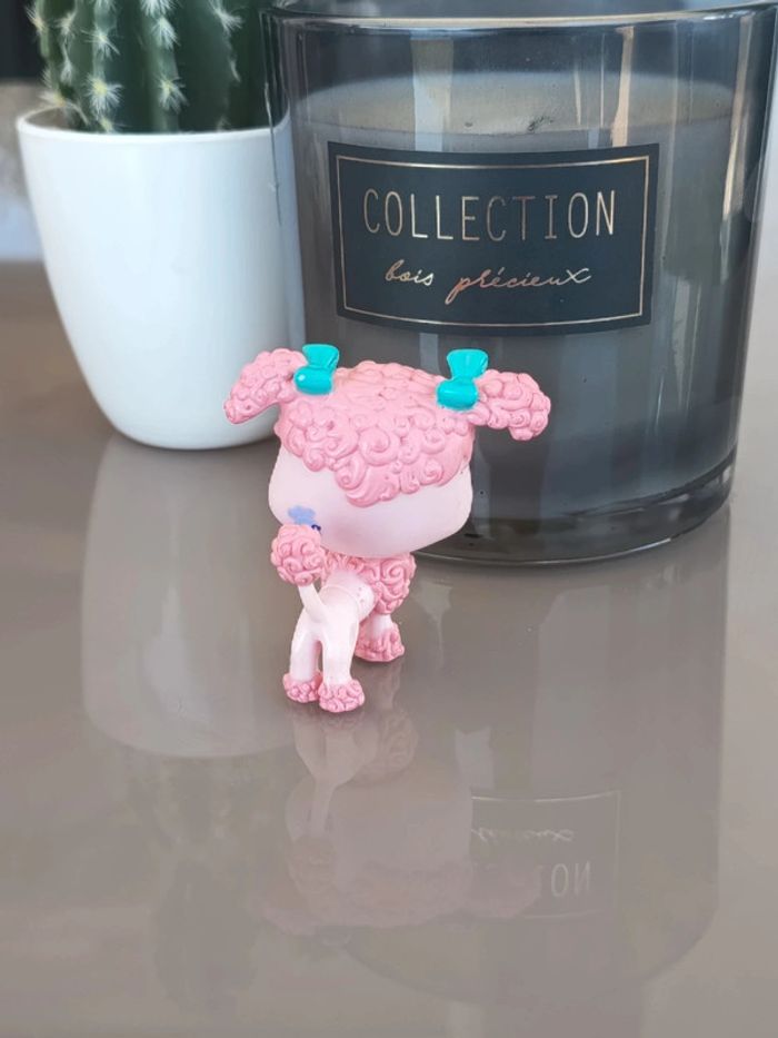Littlest Pet Shop #1956 pink french poodle dog - photo numéro 2