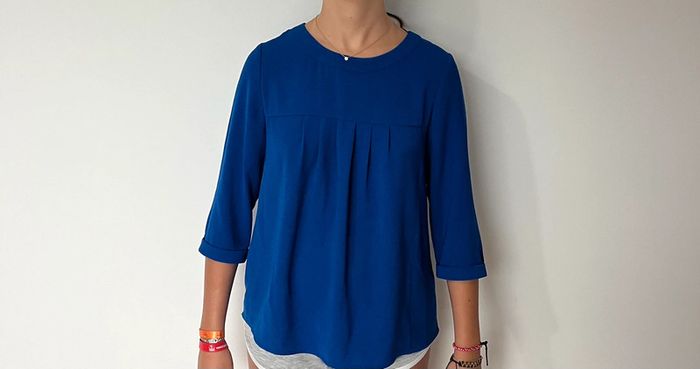 Blouse bleue - photo numéro 3