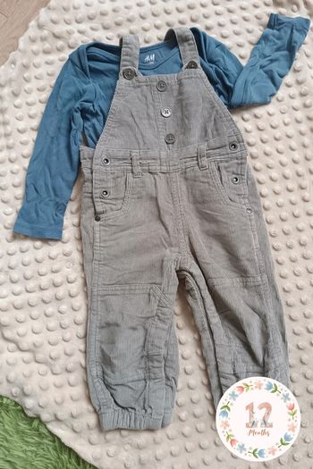 Ensemble salopette garçon 12 mois