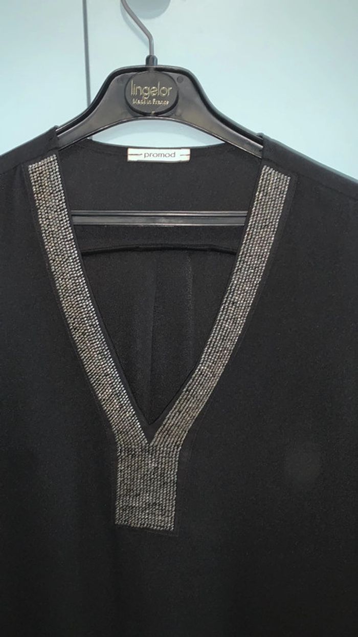 Blouse fluide noire Promod - photo numéro 2