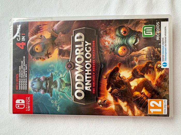 ODDWORLD ANTHOLOGY: THE UNLIKELY HEROES COLLECTION NEUF Sous blister Jeu Nintendo Switch