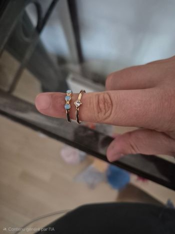 Lot de 2 bagues fantaisies