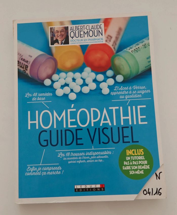 Homéopathie – Guide visuel - Albert-Claude Quemoun | Soins naturels illustrés, état neuf