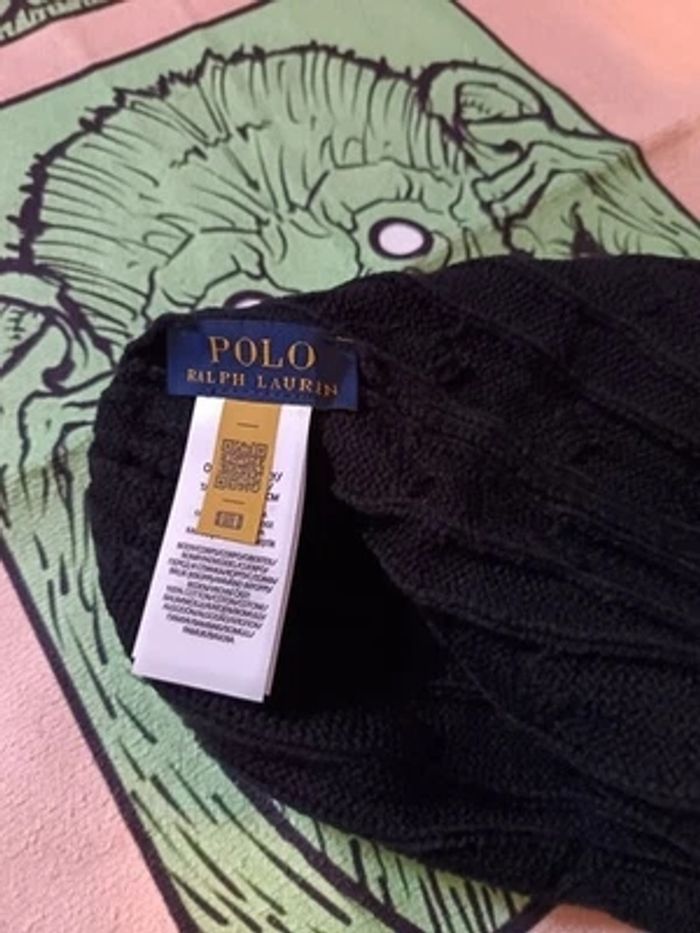 Bonnet ralph lauren noire - photo numéro 3