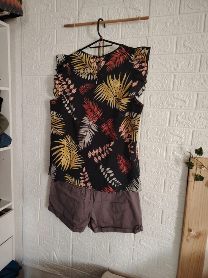 Ensemble short et top tropical - photo numéro 6