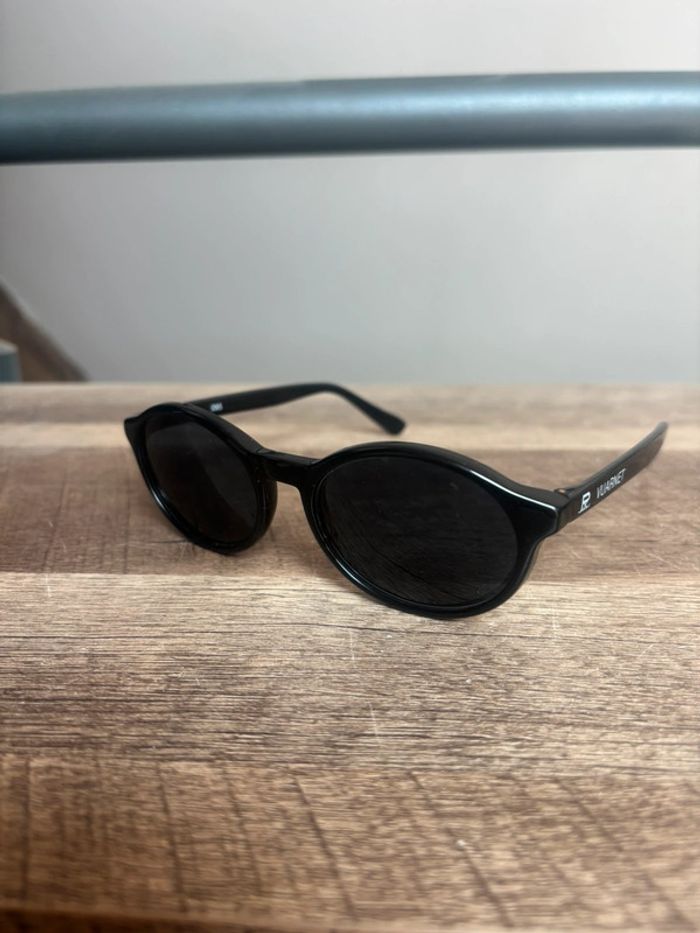 Lunette Vuarnet année 2000 noir grand verre noir