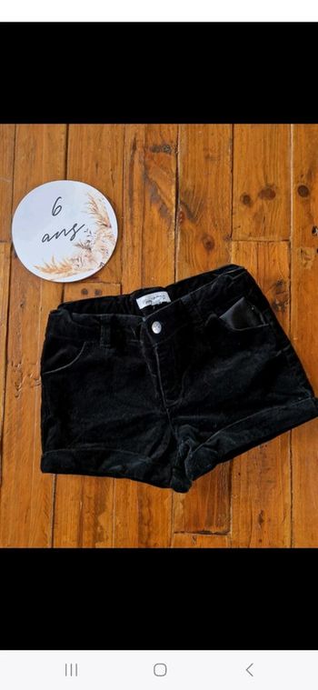 Short velours 6 ans