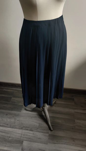 Jupe plissée bleu marine 42