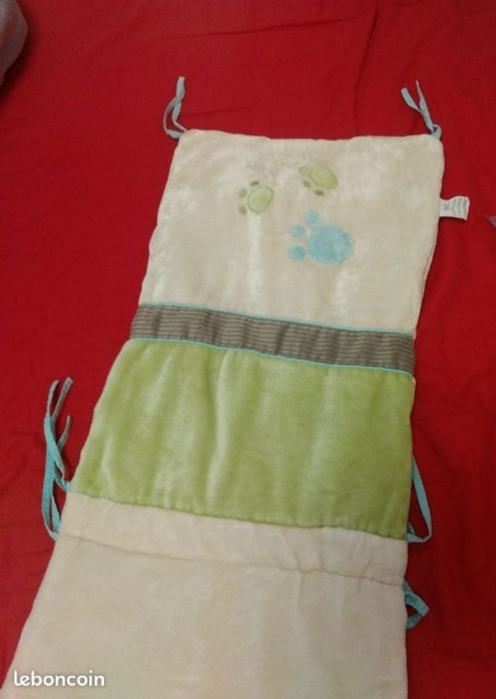 Lot plaid et tour de lit bébé hiver polaire - photo numéro 5