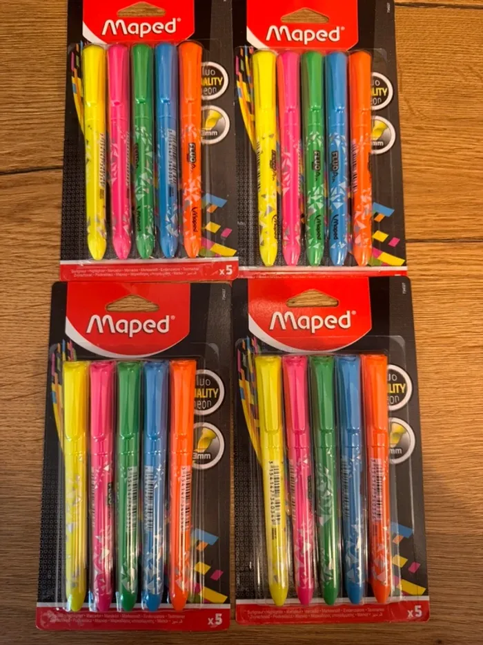 Lot de surligneurs Maped