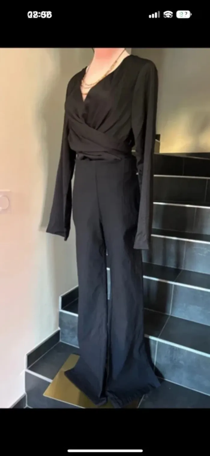 Pantalon leggins bas large t 38 neuf