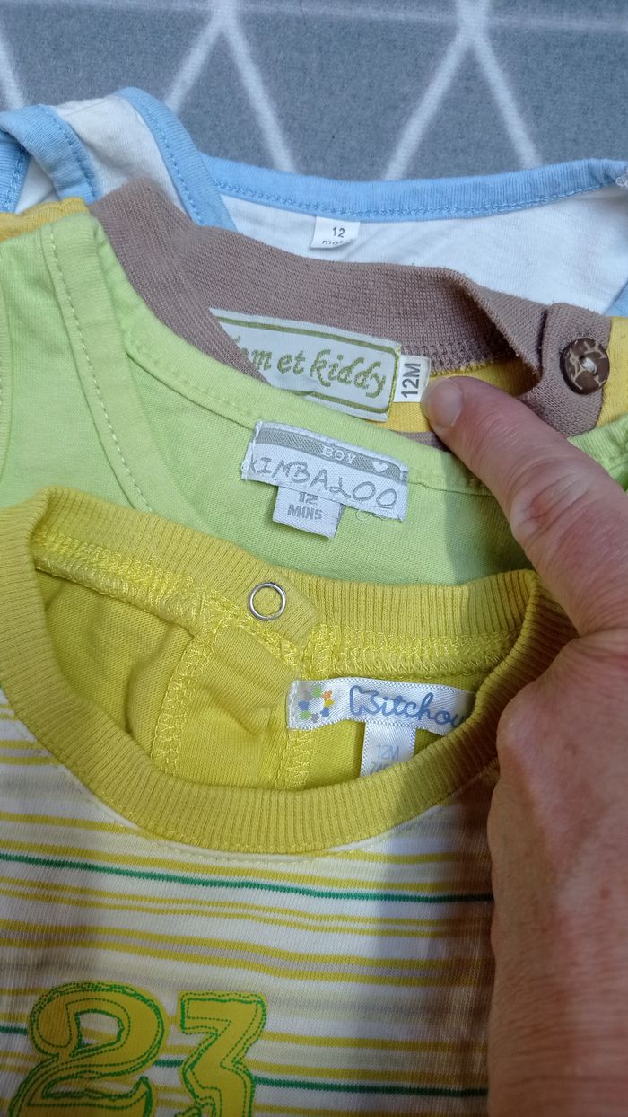🦁lot 3 débardeurs et 1 t-shirt, 12 mois - photo numéro 6