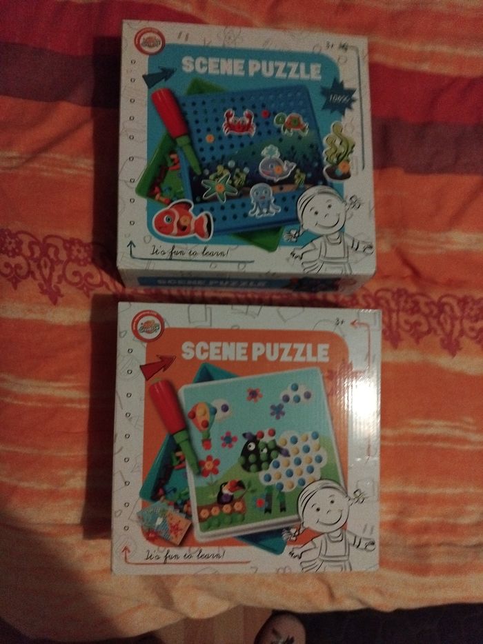 Lots 2 jeux scène puzzle bonne état