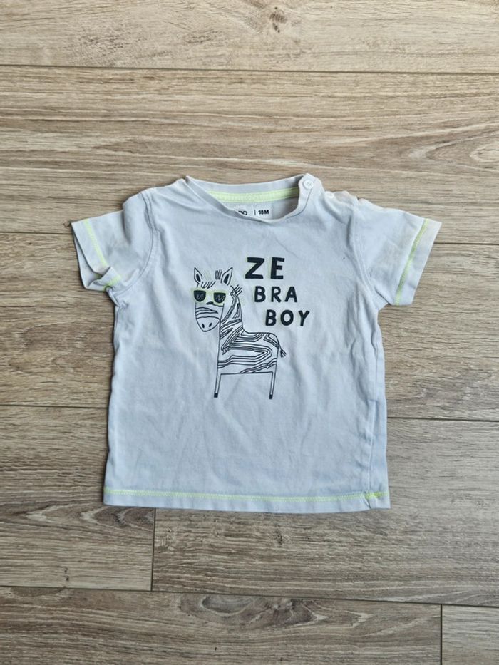 Tee shirt manches courtes 18 mois
