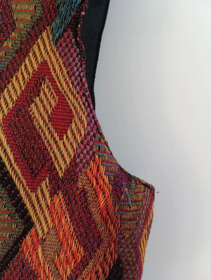 Gilet court sans manches multicolore taille 36 estimée - photo numéro 4