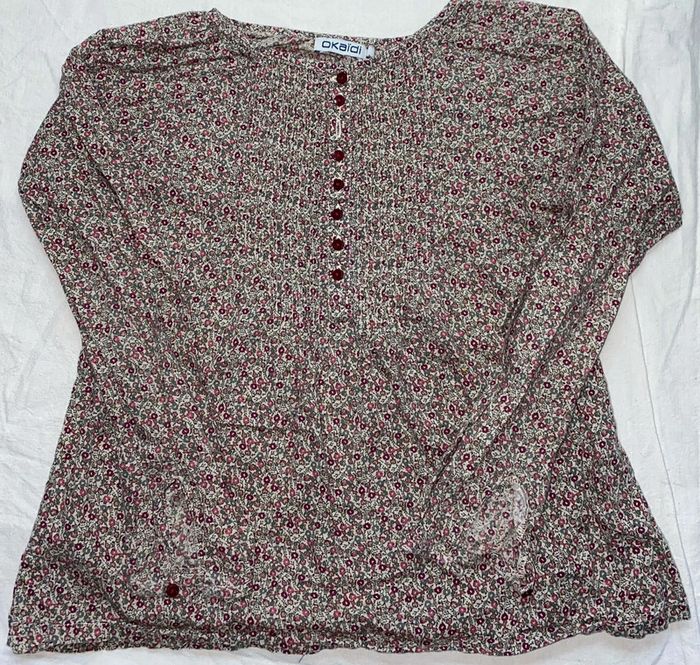 Blouse fleurie okaidi 6 ans