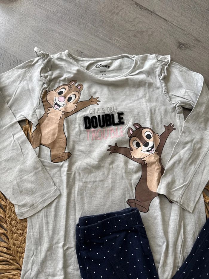 Pyjama 2 pièces tic et tac Disney - photo numéro 3