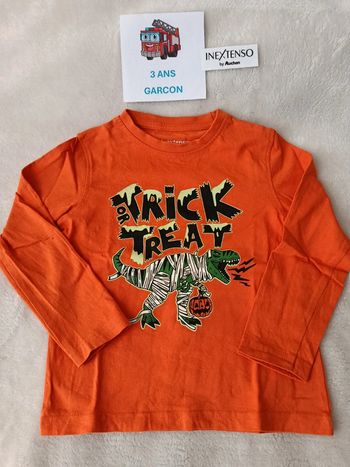 T-shirt halloween 3 ans in extenso
