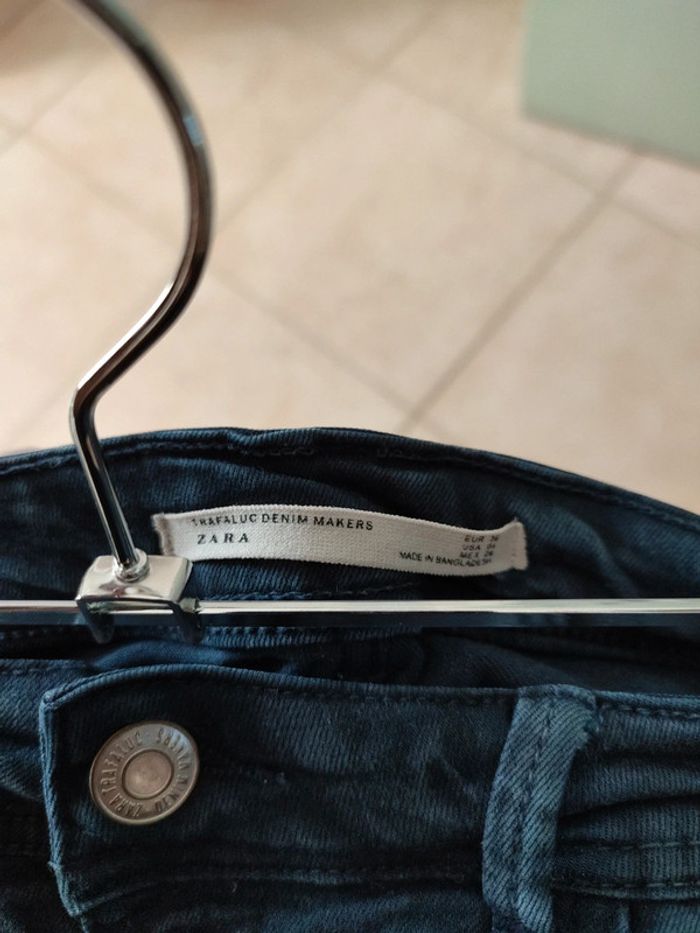 Pantalon épais et élastique bleu marine - photo numéro 3