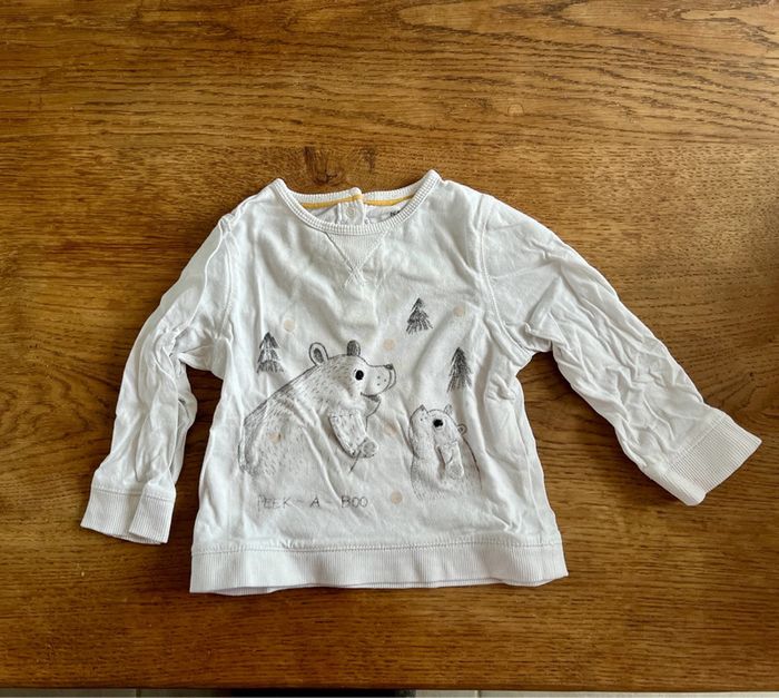 Teeshirt manches longues ours 18 mois