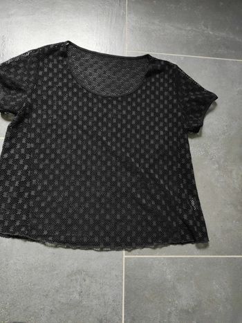 Haut troué transparent