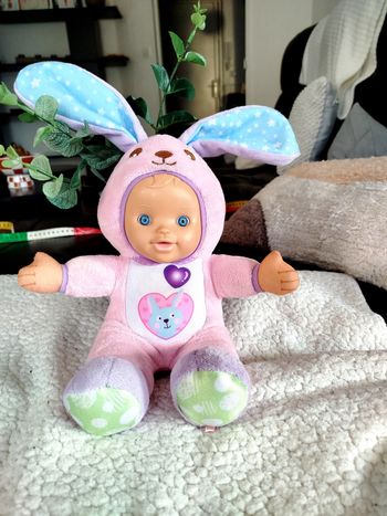 🟢 Poupon interactif Bébé déguisé en lapin Little Love