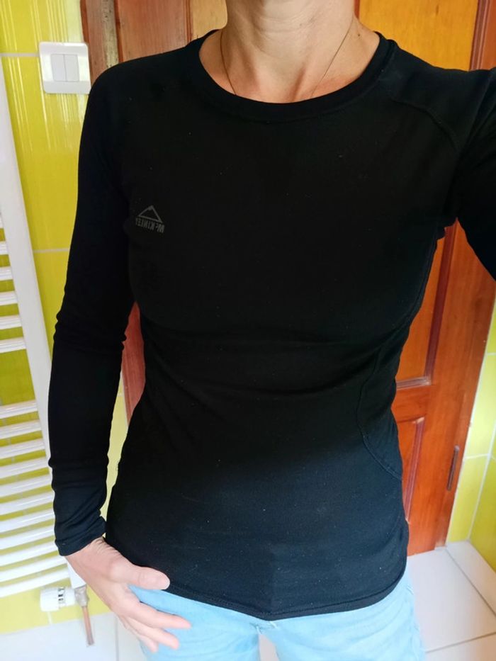 Sous pull de sport femme noir McKinley - photo numéro 2