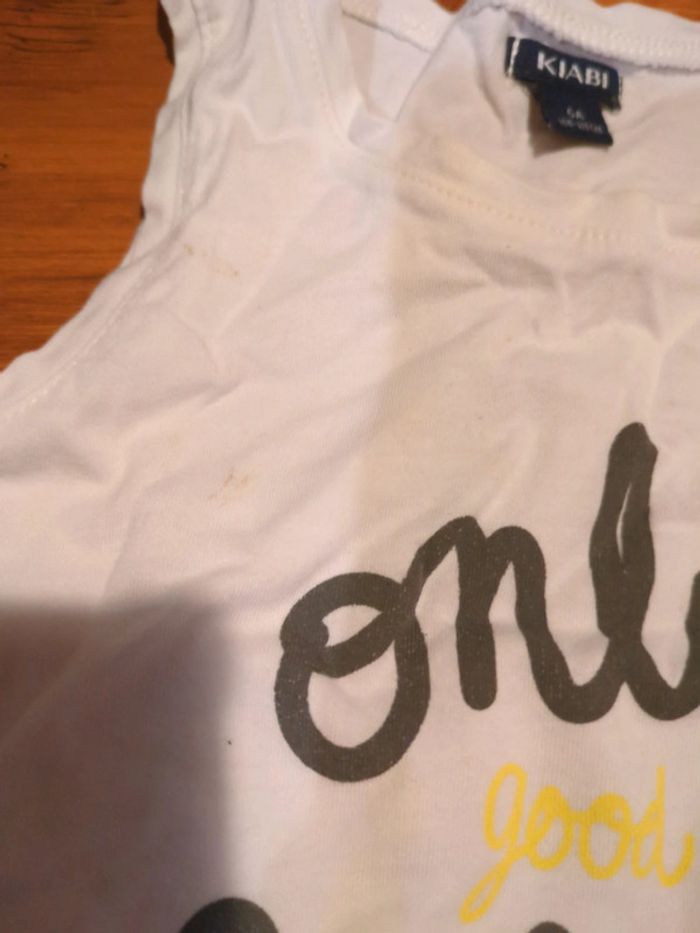 Lot Robes good cubes gris jaune blanc Kiabi 5 ans - photo numéro 2