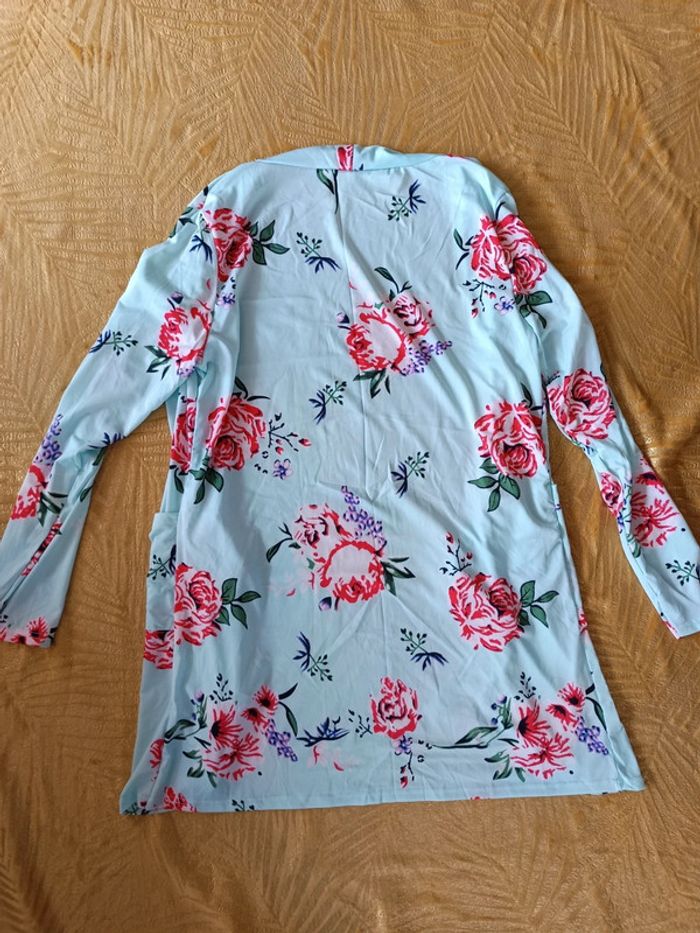 Gilet fleuri XL - photo numéro 4