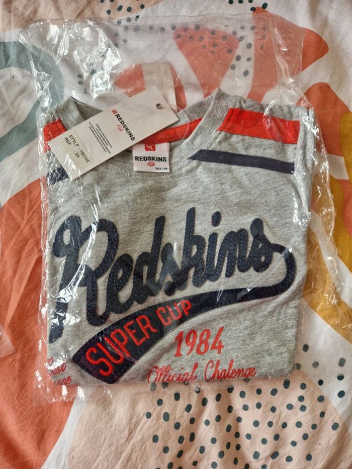 Tee shirt redskins 5 ans neuf