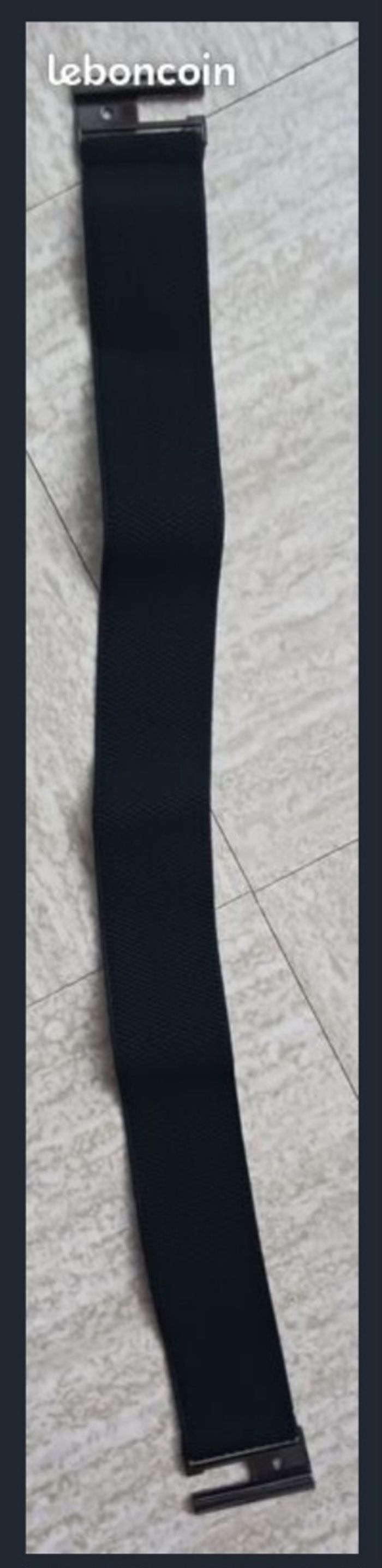 Ceinture, fermoir "aimant" - argenté, noir - photo numéro 2