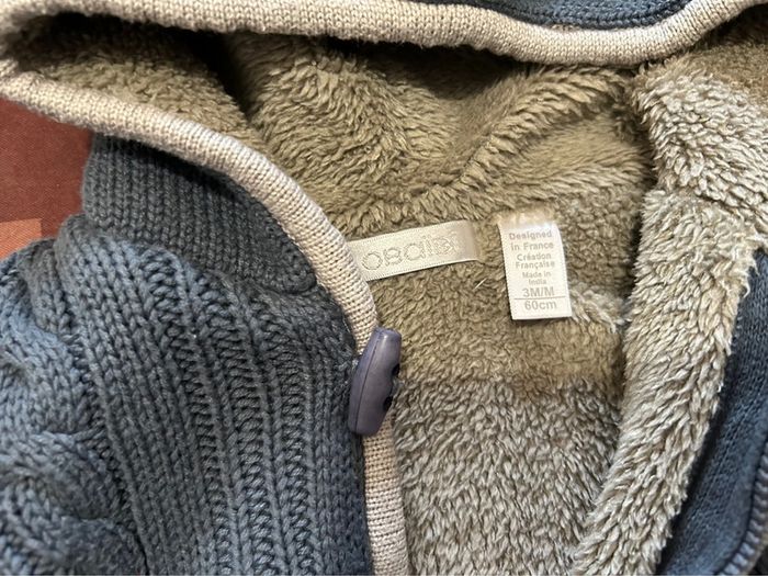 Lot 2 pulls / gilets 3 mois garçon - photo numéro 3
