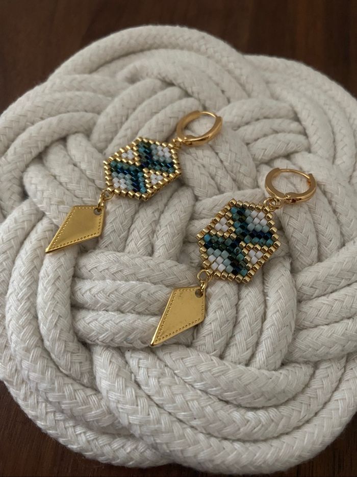 Boucles d’oreilles Miyuki - photo numéro 2