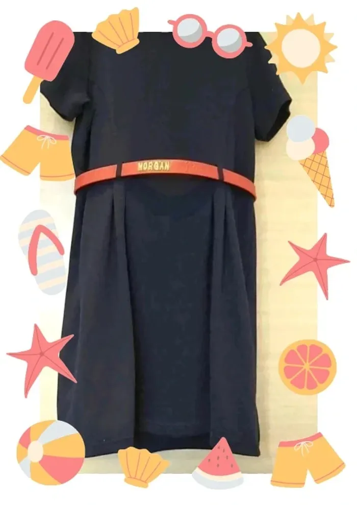 Robe épaisse bleu marine - photo numéro 5