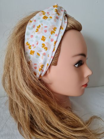 Bandeau croisé femme artisanal