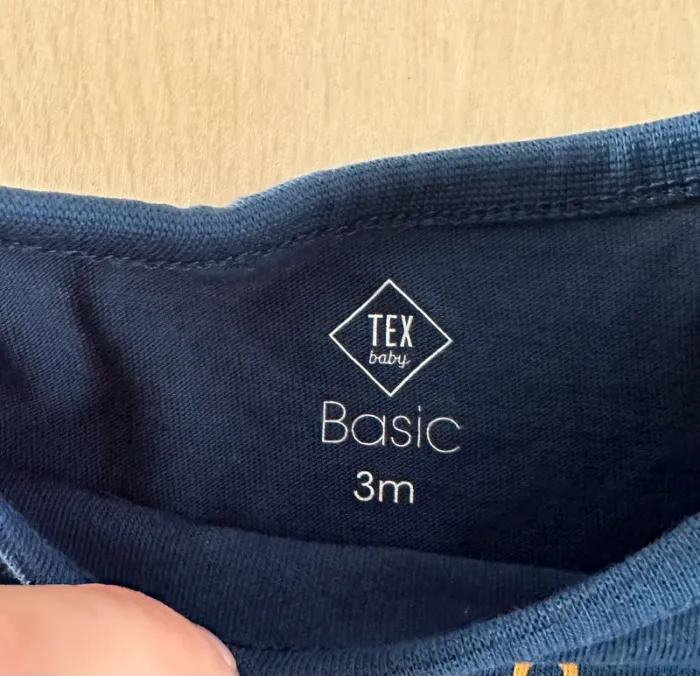 Haut + gilet bleu garçon tex 3 mois - photo numéro 4