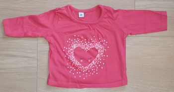 Tee-shirt Manche longue rose