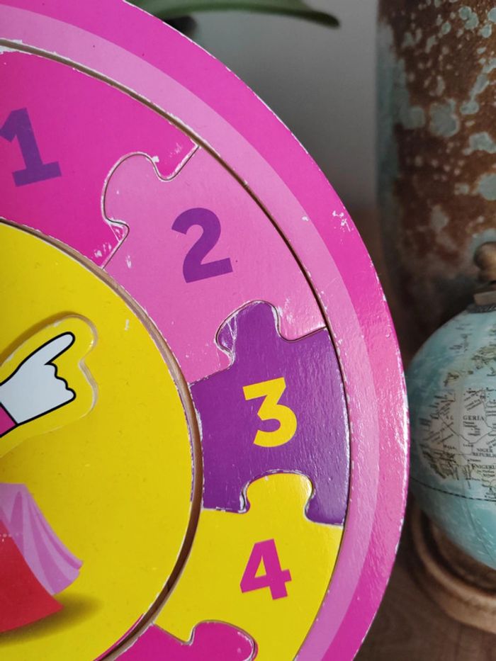 🩷Pendule puzzle princesse - photo numéro 2