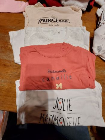 Lot t shirt fille