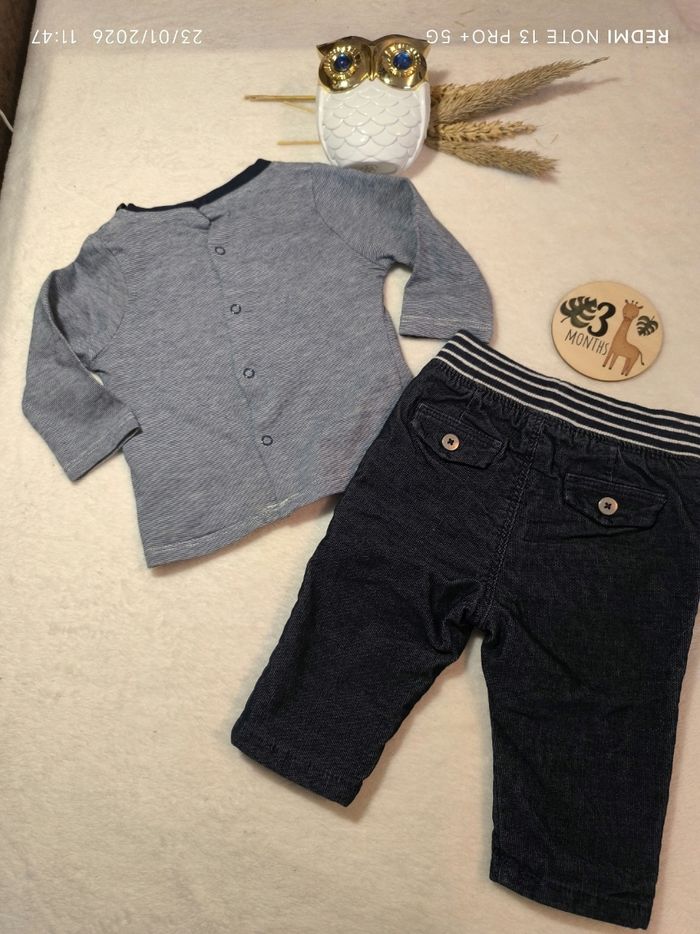 Ensemble 3 mois garçon obaibi - photo numéro 2