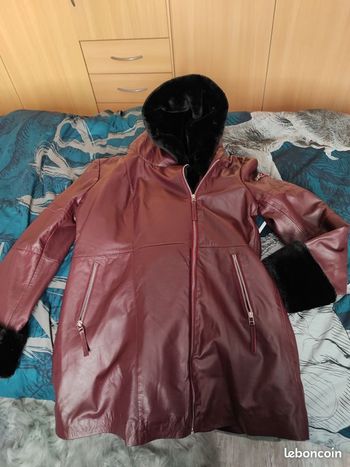 manteau cuir