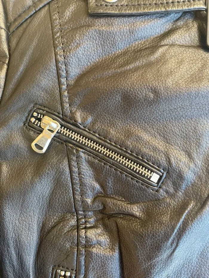 Veste en Cuir Noz Noir - photo numéro 6