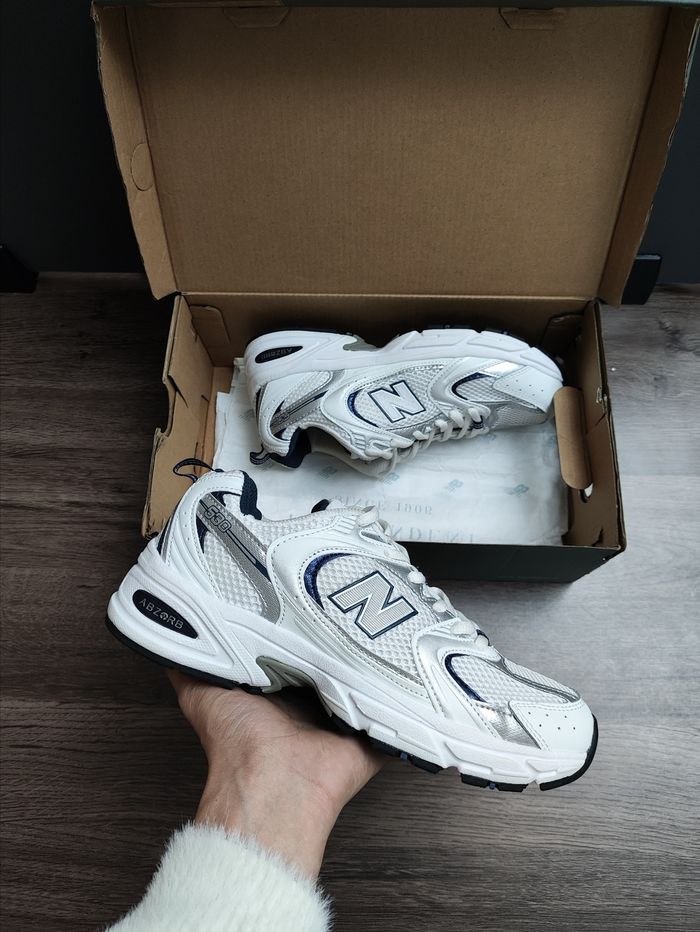 Originais New Balance 530 White Silver Navy Taille 42