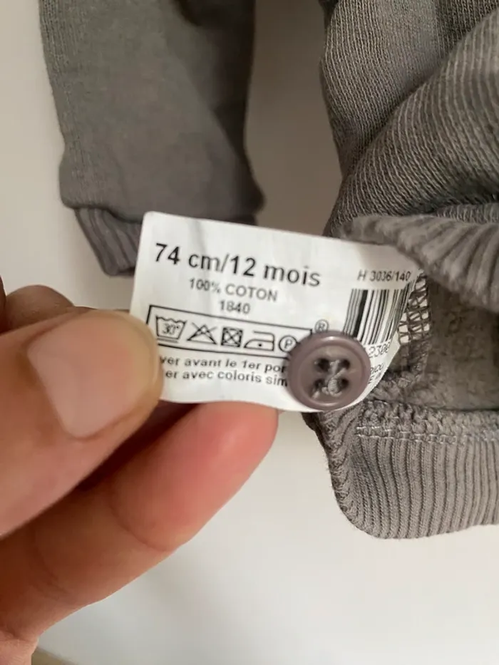 Gilet cache cœur 12 mois Bout'chou - photo numéro 6