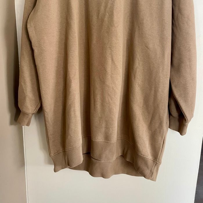Robe pull camel Pull&Bear Taille M oversize col montant coton majoritaire V051 - photo numéro 4