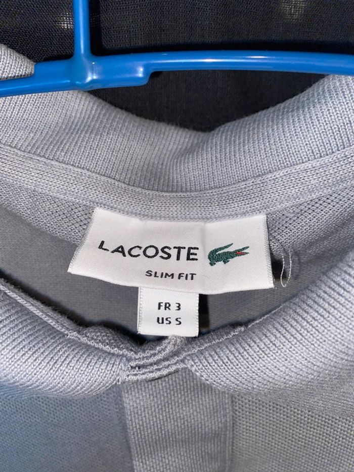 Polo Lacoste gris - photo numéro 5