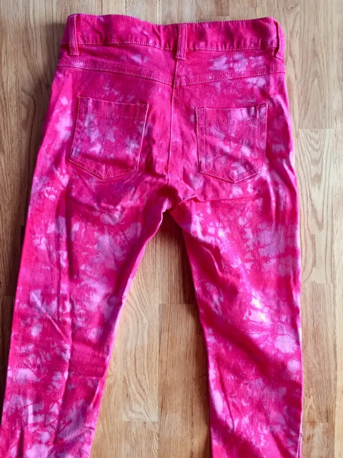 Jean slim rose tie-dye 16 ans - photo numéro 3
